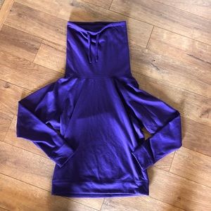 Purple Nike cowl neck hoodie